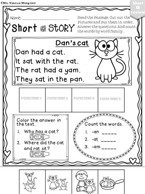 Phonics Short Vowel Activities And Worksheets Short A Etsy