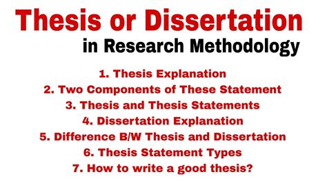 Thesis And Dissertation In Research Methodology Thesis And Dissertation In Research Thesis