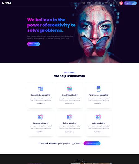 Niwax Web Design And Digital Marketing Agency Html Template