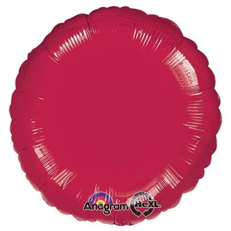 18 Burgundy Round Foil Balloon Balloon Warehouse™