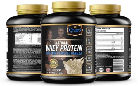 Pure Whey Isolate Natural Whey Protein Qivaro Qivaro Usa