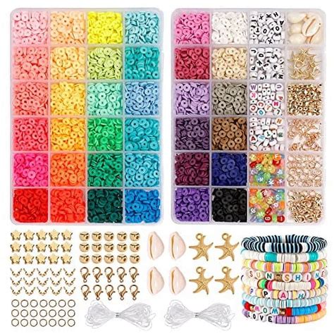 Quefe Diy Crafting Sets Pcs Clay Heishi Beads Polymer Beads Kit