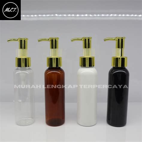 Jual BOTOL BR 100ML HITAM PUTIH BENING COKLAT AMBER WHITE CLEAR TUTUP