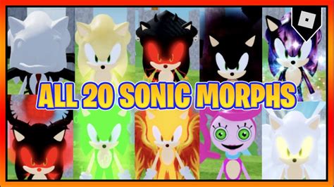 Find The Sonic Morphs How To Get All 20 Morphs And Badges Part 3 Roblox