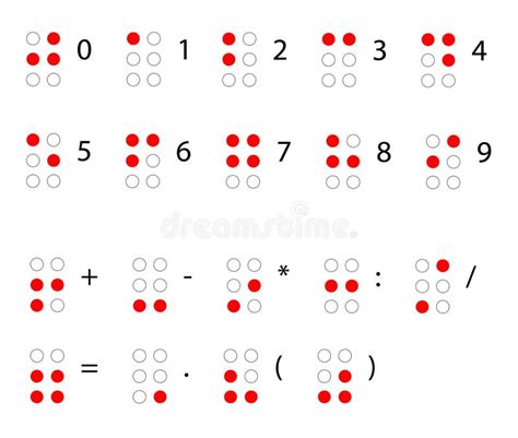 Braille Numbers Stock Illustrations – 154 Braille Numbers Stock ...