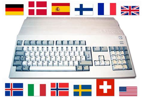 Los Teclados Del Amiga Commodore Spain