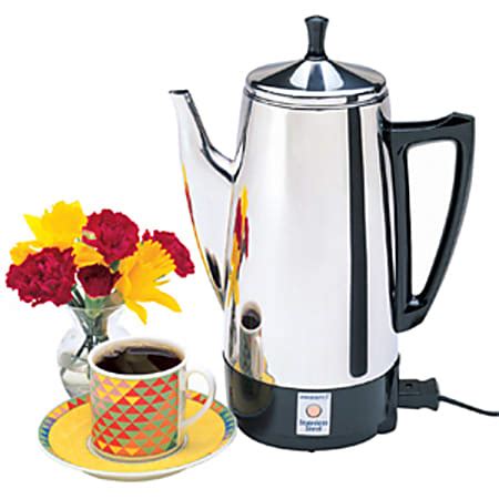 Presto Coffee Maker W Cup Stainless Steel Office Depot