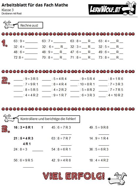 Übungen Mathe Klasse 3 kostenlos zum Download lernwolf at