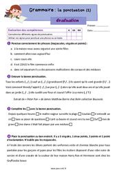 Ponctuation Cm Exercice Valuation R Vision Le On Pdf Imprimer