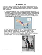 Biomechanics Problem Set Equilibrium And Muscle Forces Course Hero