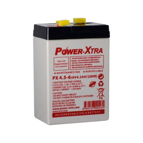 Power Xtra 6V 4 5 Ah Sealed Lead Acid Battery Power Xtra