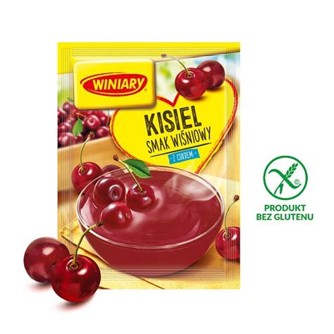 Winiary Kisiel z cukrem smak wiśniowy 77 g 1 szt 0 077 kg Winiary