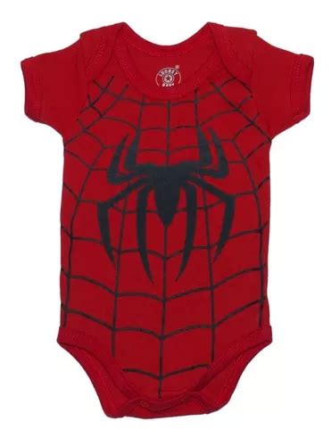 Body De Bebe Tem Tico Mesversario Homem Aranha Mercadolivre