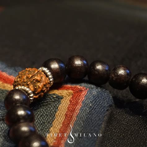 Mala Braccialetto Rosewood E Rudraksha Tibet Milano