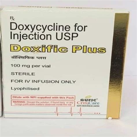 Doxific Plus Mg Doxycycline For Injection Usp At Rs Vial In Mumbai