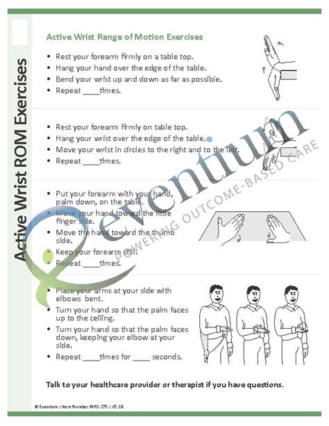 Active Wrist ROM Exercises | Eventium