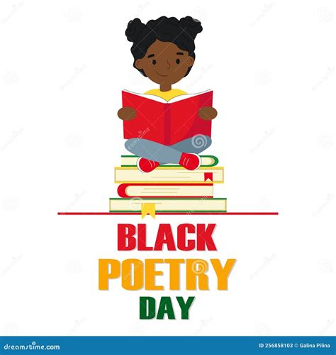 Black Poetry Day Celebration Banner Stock Illustration Illustration