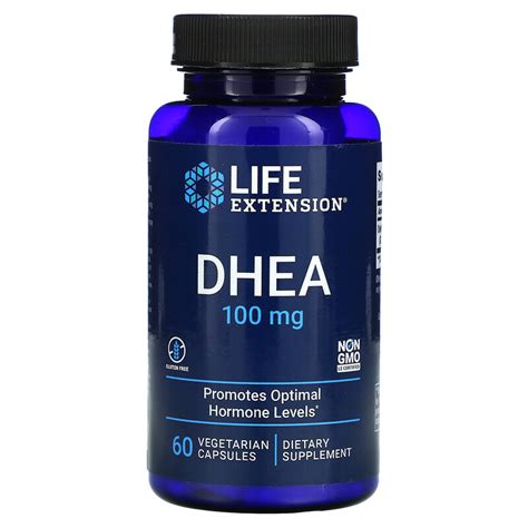 Life Extension Dhea Dehidroepiandrosterona 100 Mg 60 Cápsulas Vegetales Iherb