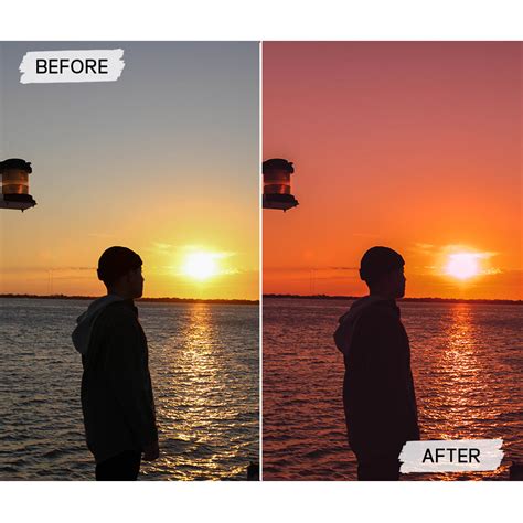 Sunset Purple Lightroom Mobile Desktop Presets Behance