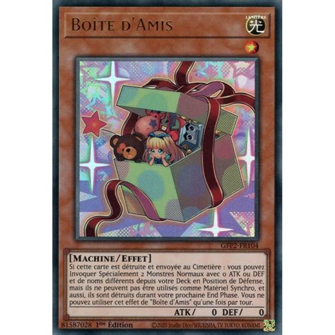 Boîte d Amis UR Yu Gi Oh Fantômes du Passé La 2e Incarnation