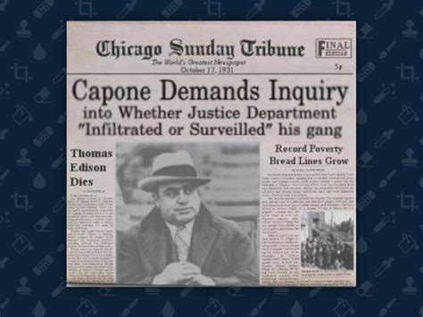 Al Capone Wanted Poster Fbi