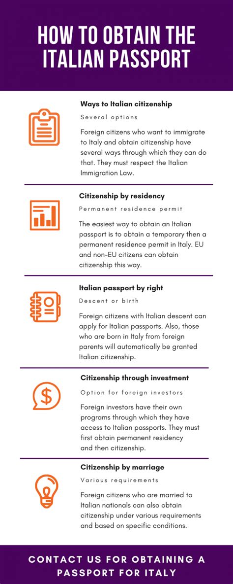 How To Obtain The Italian Passport Immigration Italy