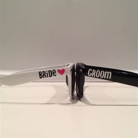 Set Of Bride And Groom Sunglasses Bridal Shower T Etsy