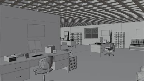 Police Station interior 3D model - TurboSquid 2158078