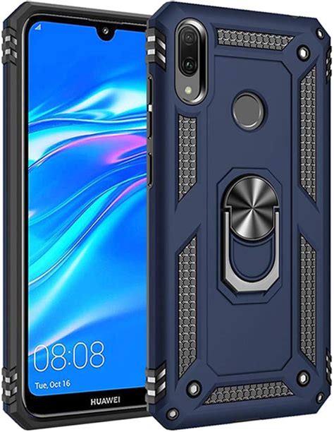 Funda compatible con Huawei Y7 2019 funda magnética Adsorción