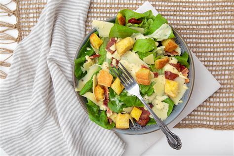 Caesar Salad Recipe With Golden Croutons