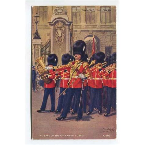 The Band of the Grenadier Guards vintage postcard