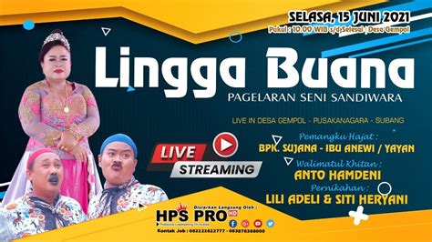 Live Sandiwara Lingga Buana Youtube