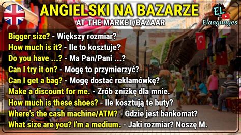 Angielski Na Bazarze Targu I Na Zakupach Zwroty Po Angielsku At The