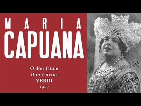 maria capuana sings ebolis  don fatale ropera