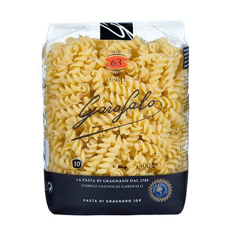 Massa Fusilli Garofalo 500g Fusili Penne Macarrão Massas Massa