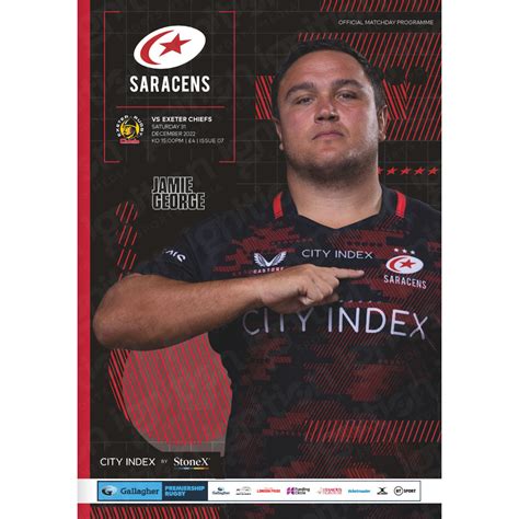 Saracens vs Exeter Chiefs Matchday Rugby Programmes – Ignition Sports Media