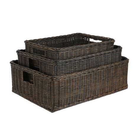 Basic Underbed Wicker Storage Basket | The Basket Lady