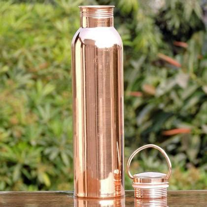 Ancient Impex Pure Copper Water Bottle With Handle 1 Liter JioMart