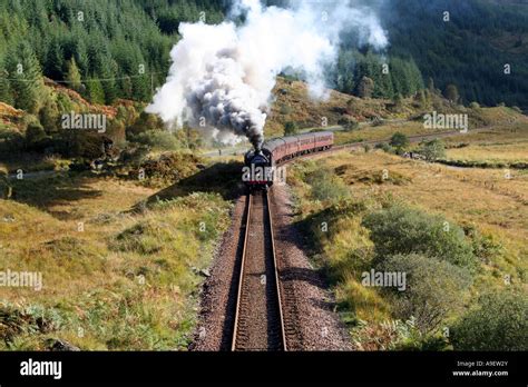 Jacobite Steam Train, Scotland Stock Photo - Alamy