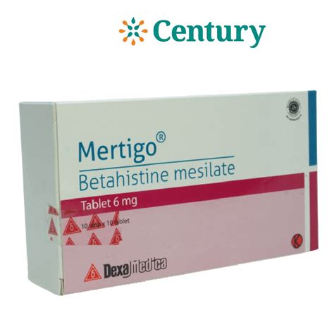 Jual MERTIGO 6 MG 1 STRIP 10 TABLET BETAHISTINE MESYLATE PUSING