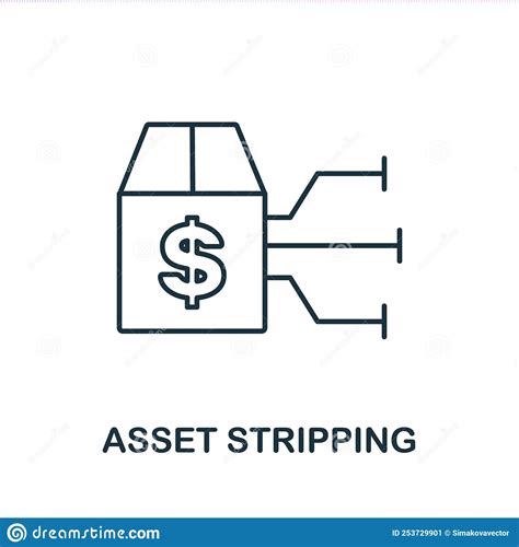 Asset Stripping Icon Trendy Asset Stripping Logo Concept On White