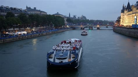 Paris Olympics River Seine Parade Of Nations Incredible Boats