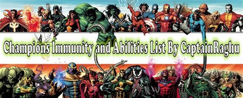 Mcoc Immunity Abilities Utility Champs List August 2020