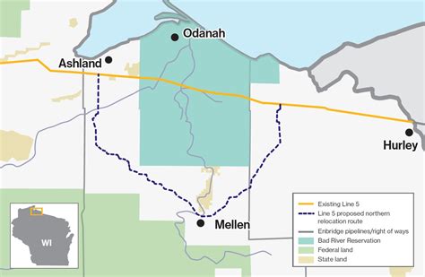 Line 5 Through The Bad River Reservation Enbridge Inc