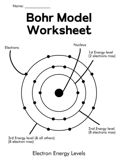 19 Bohr Diagram Worksheet Bohr Model Chemistry Worksheets Teaching Chemistry