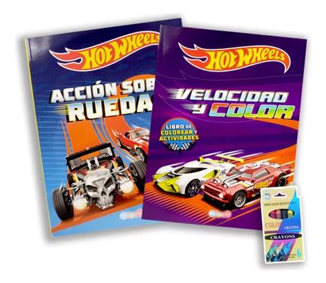 Set Libros Para Colorear Y Actividades Hot Wheels MercadoLibre