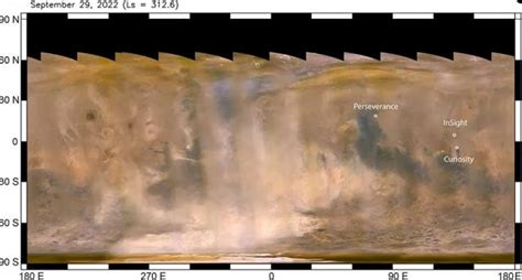 Nasa「洞察號」著陸器受到超強沙塵暴的威脅 覆蓋面積相當於一個大陸 每日頭條