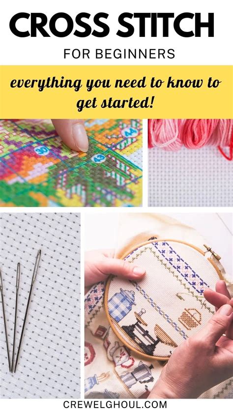 Cross Stitch Patterns And Instructions For Beginners To Learn How To