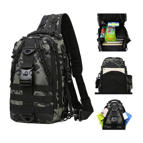 Mochila táctica de camuflaje para hombre y mujer bolsa multifunción