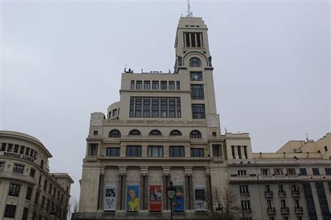 Traditional Architecture Of Gran Via In Madrid Stock Photo - Download Image Now - Ancient ...